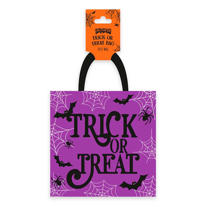HALLOWEEN TRICK OR TREAT FELT BAG