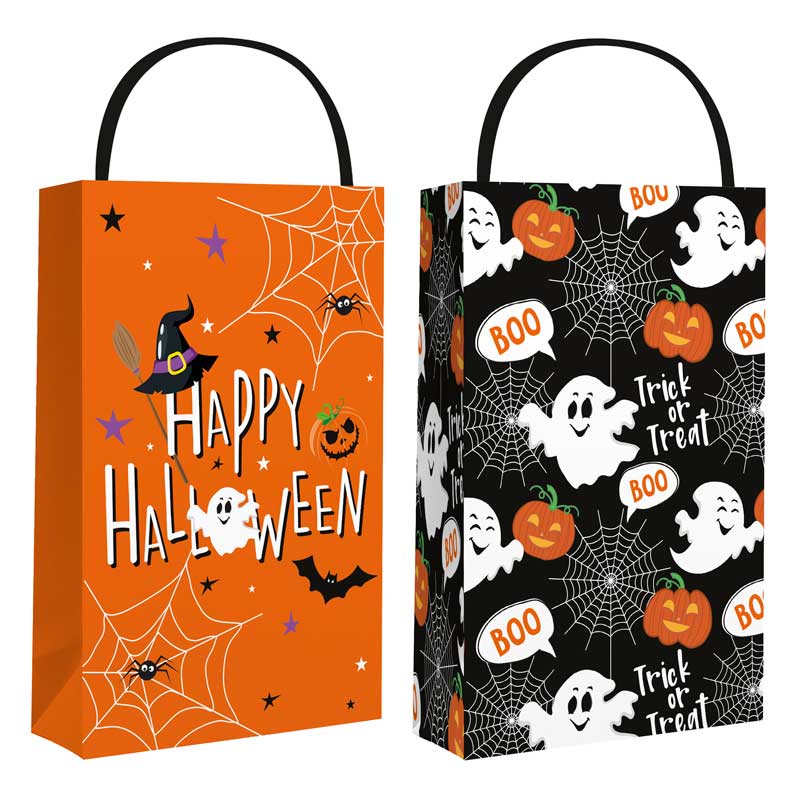 6PK 2ASST HALLOWEEN TREAT BAG