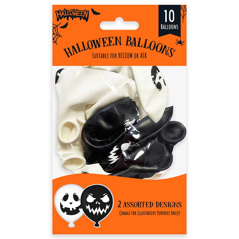 10PK 10in ASST HALLOWEEN BALLOONS