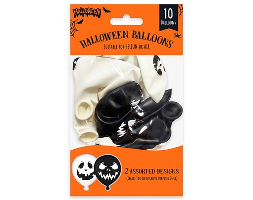 10PK 10in ASST HALLOWEEN BALLOONS