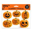 6ASST PUMPKIN STICKER SILHOUETTE