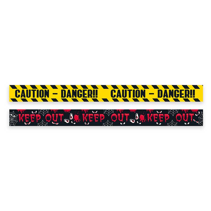 6m 2ASST HALLOWEEN WARNING TAPE