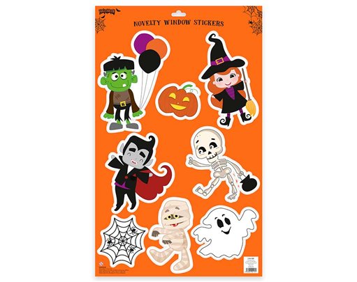 HALLOWEEN CUTE CLEAR WINDOW STICKERS