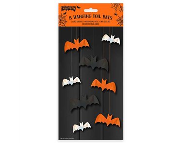 8PK HALLOWEEN DECORATIVE BATS