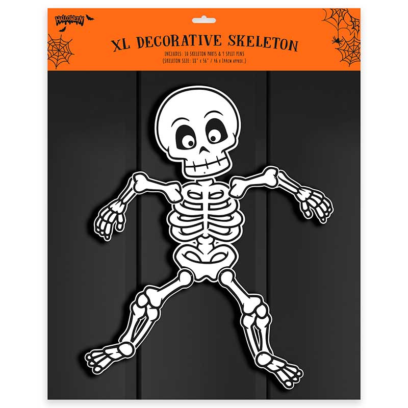 4.7ft HALLOWEEN JOINTED SKELETON DECORATION