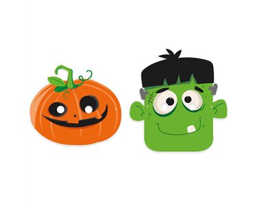 5PK 2ASST HALLOWEEN MASKS