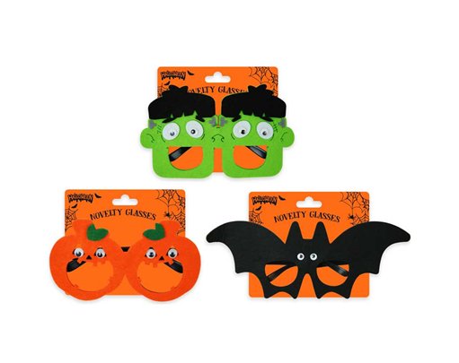 3ASSST HALLOWEEN NOVELTY GLASSES