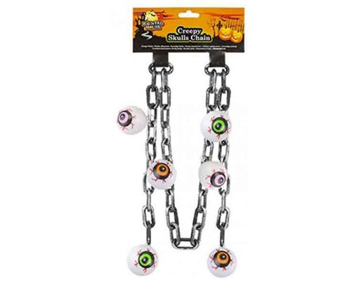 CREEPY CHAIN LINK WITH SKULLS OR EYE BALLS