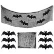 6PK PAPER BAT DECORATIONS