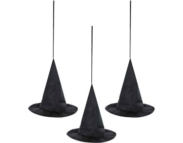 3PK WITCH HAT DECORATIONS