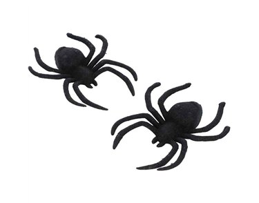 BLACK GLITTER SPIDER