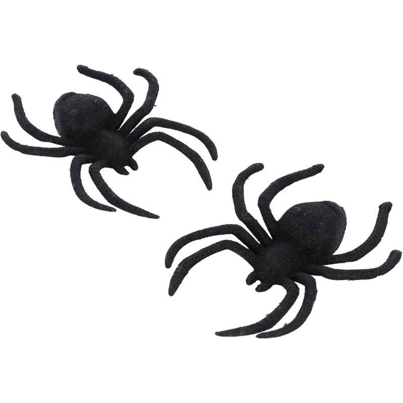 BLACK GLITTER SPIDER