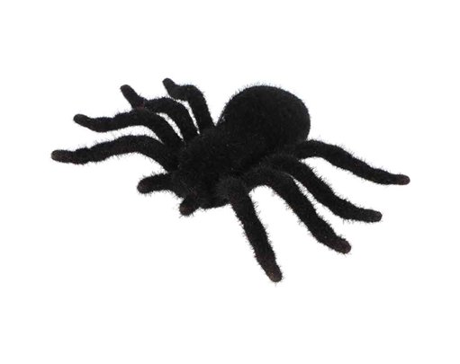 17X10cm BLACK FURRY SPIDER