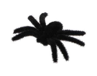 7x5.5cm BLACK FURRRY SPIDER