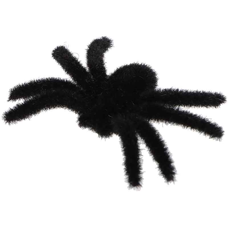 7x5.5cm BLACK FURRRY SPIDER