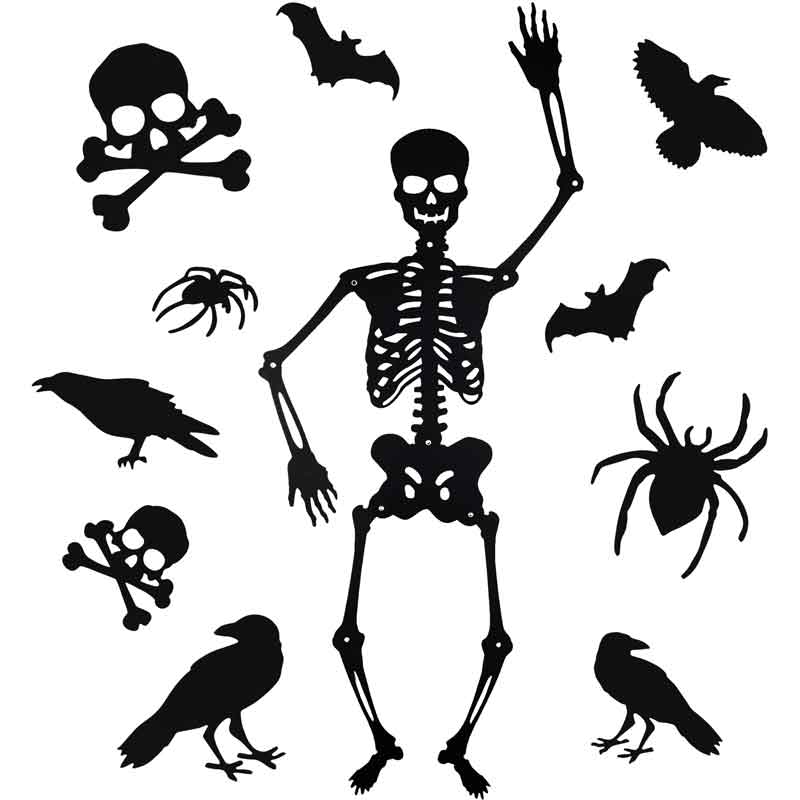 95cm HANGING SKELETON DECORATION