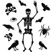 95cm HANGING SKELETON DECORATION