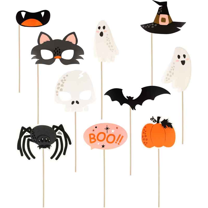 10PC HALLOWEEN PHOTO PROPS