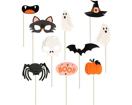 10PC HALLOWEEN PHOTO PROPS
