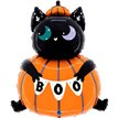 34in CAT IN THE PUMPKIN FOIL BALLOON