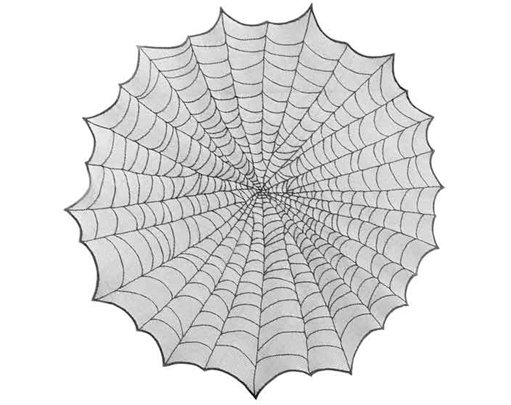 124cm SPIDER WEB TABLECLOTH