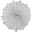 124cm SPIDER WEB TABLECLOTH