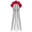 HEADBAND WITH VEIL AND ROSES