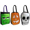 3ASST HALLOWEEN METALLIC TREAT BAG