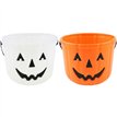 2ASST 18x15cm HALLOWEEN PUMPKIN BUCKET
