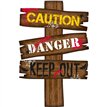 HALLOWEEN CAUTION/WARNING DECORATION