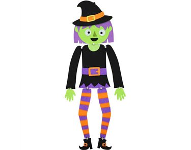 WITCH FELT DECORATION