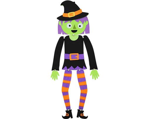 WITCH FELT DECORATION