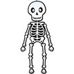 SKELETON FELT DECORATION