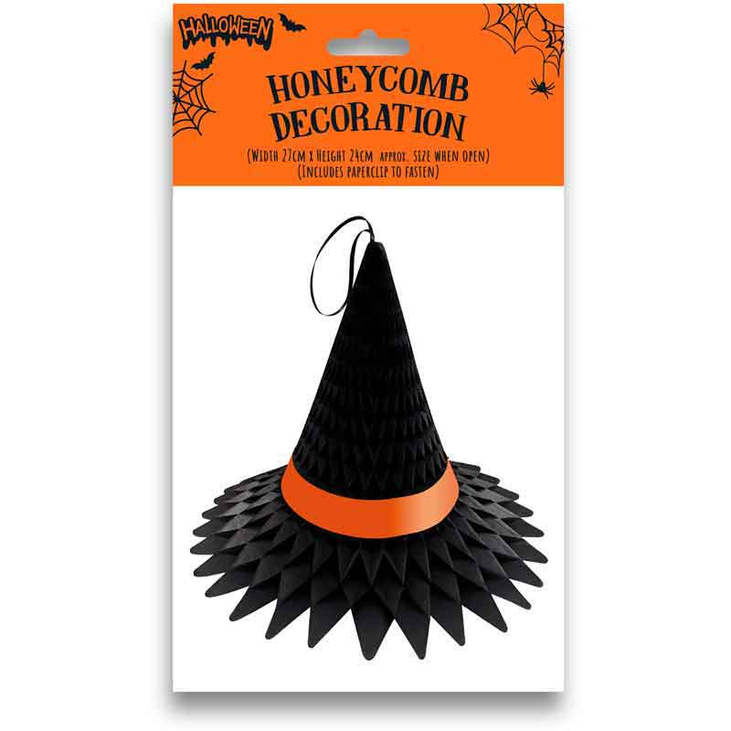 WITCHES HAT HONEYCOMB DECORATION