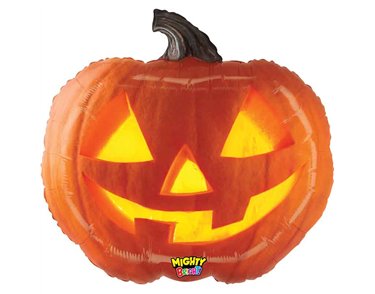 28in MIGHTY JACK-O-LANTERN FOIL BALLOON
