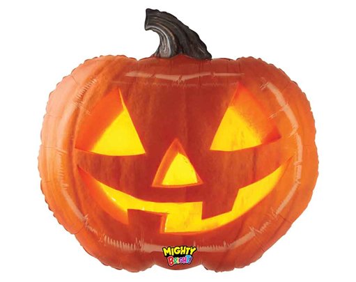 28in MIGHTY JACK-O-LANTERN FOIL BALLOON