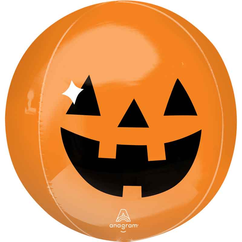 HAUNTED MANOR PUMPKIN ORBZ FOIL BALLOON