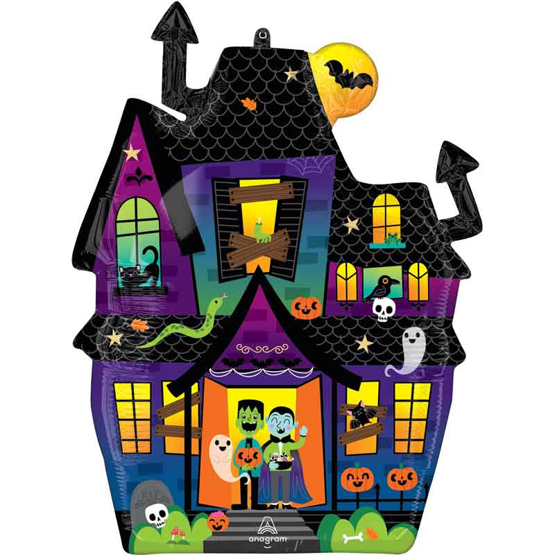 HAUNTED MANOR SUPERSHAPE FOIL BALLOON