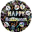 18IN IRIDESCENT BARE BONES HALLOWEEN FOIL BALLOON