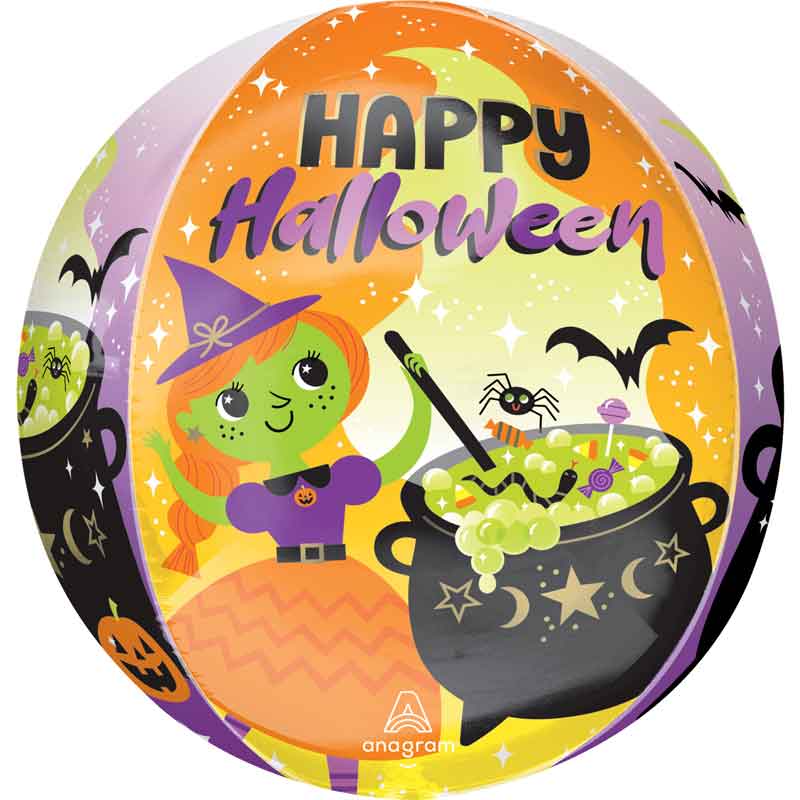 HALLOWEEN WITCH'S BREW ORBZ FOIL BALLOON