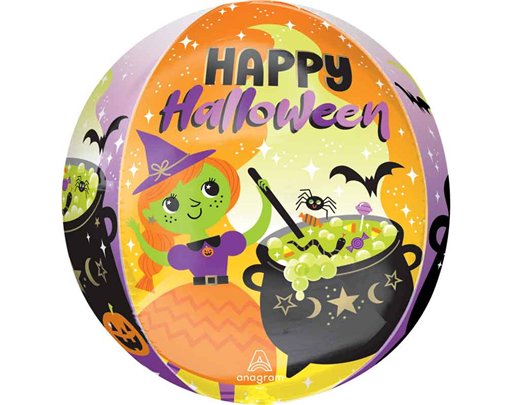 HALLOWEEN WITCH'S BREW ORBZ FOIL BALLOON