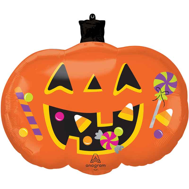 TRICK OR TREAT PUMPKIN SUPERSHAPE FOIL BALLOON