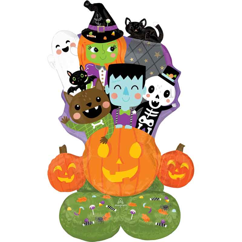 MONSTER MINGLE PUMPKIN AIRLOONZ FOIL BALLOON