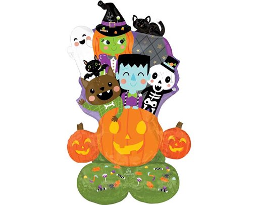 MONSTER MINGLE PUMPKIN AIRLOONZ FOIL BALLOON