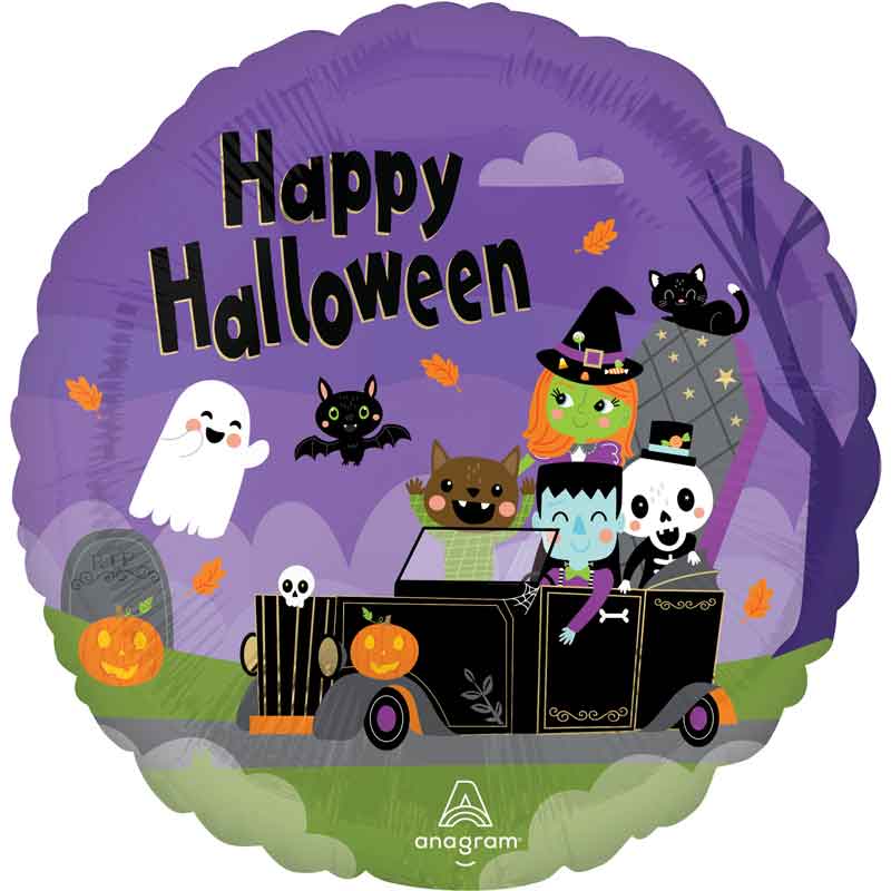 18in MONSTER MINGLE HALLOWEEN FOIL BALLOON