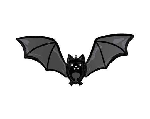GLOW BATTY BAT SUPERSHAPE FOIL BALLOON