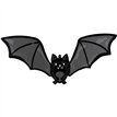 GLOW BATTY BAT SUPERSHAPE FOIL BALLOON