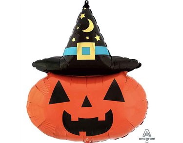 WITCHY PUMPKIN SUPERSHAPE FOIL BALLOON