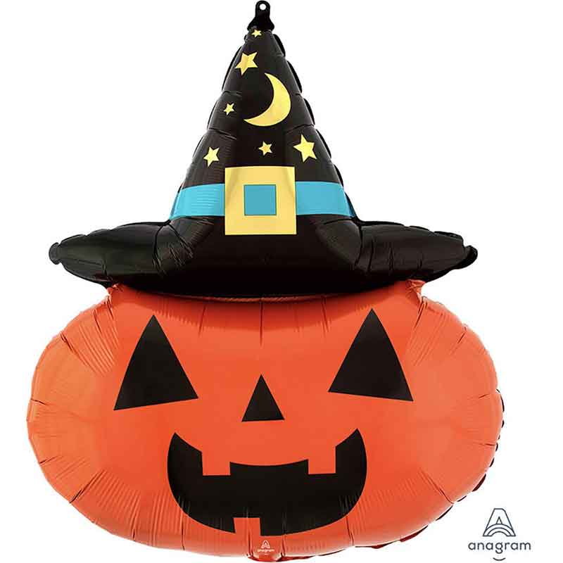 WITCHY PUMPKIN SUPERSHAPE FOIL BALLOON
