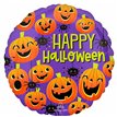 18in HALLOWEEN SPIDERS & PUMPKINS FOIL BALLOON
